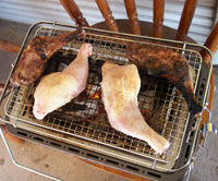 チキンの炭火焼き